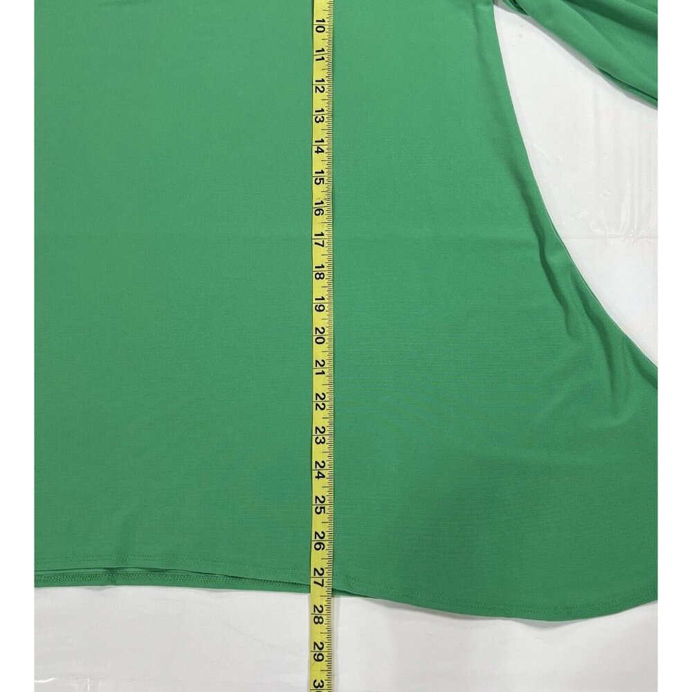 Anne Klein women Top Plus size 1X green stretch 3/4 Sleeves NWT - Picture 10 of 10